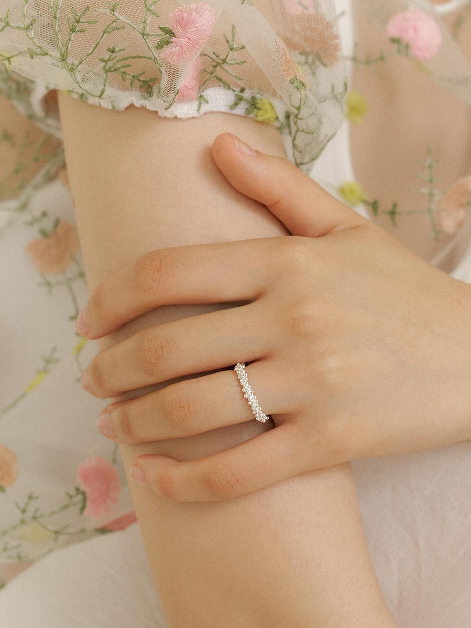 Dew drops Ring ( silver / S )