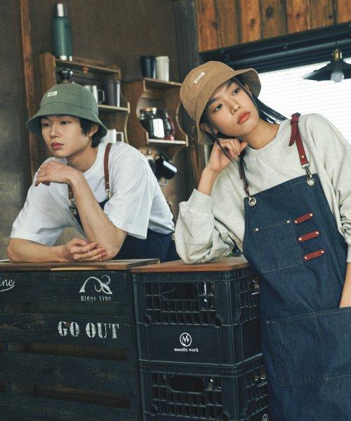 TT35AACU07_WH LABEL 6PANEL BUCKET HAT