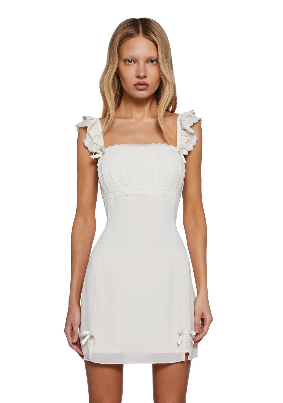 Grace And Poise Mini Dress - WHITE / Large