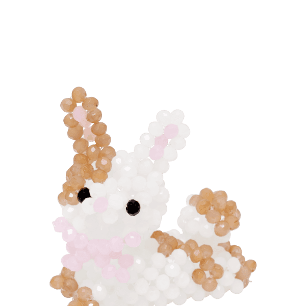 Spotted Rabbit Key Ring (Caramel)