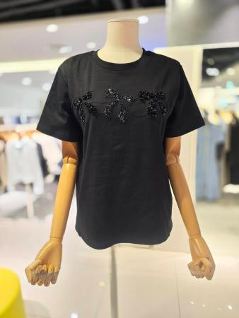 이런 상품 어때요? 샤틴 리본 포인트 티셔츠 S252k562