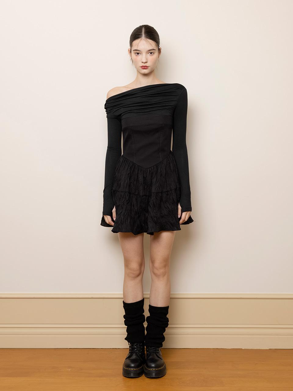 [10월 7일 예약배송] 로제 착용 Lily dress (Black)