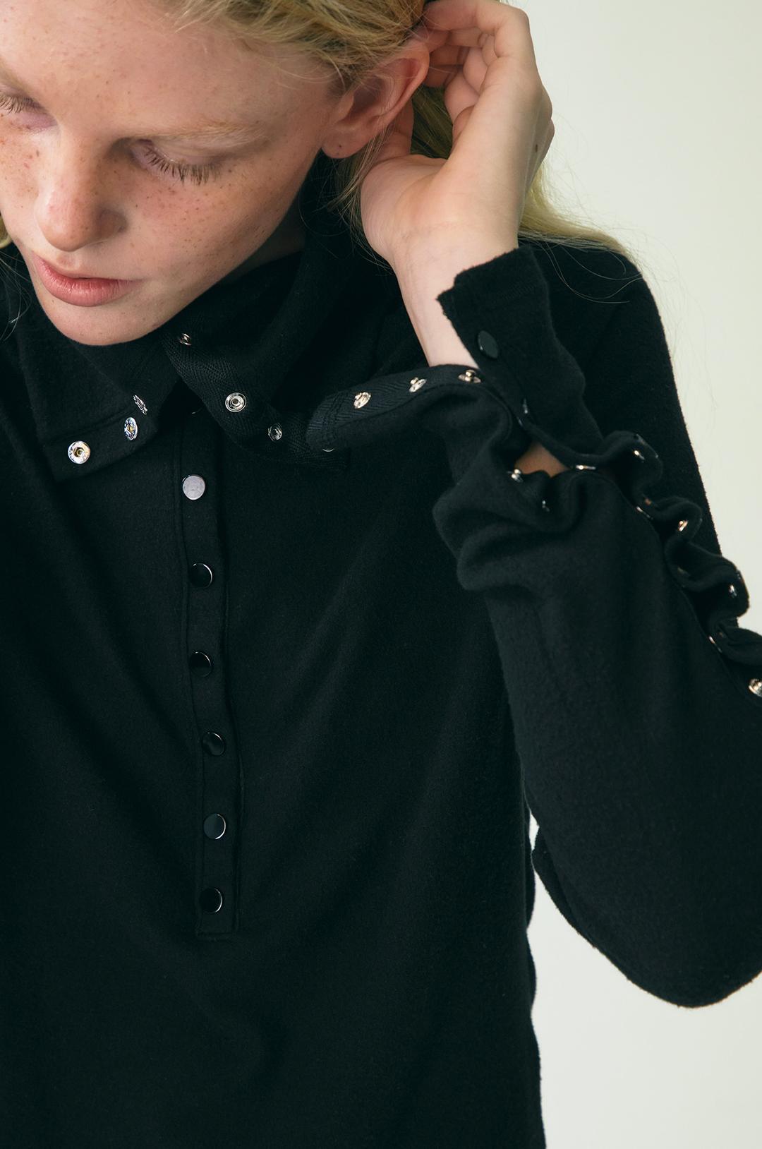 G_BRUSHED BUTTON TOP / BLACK