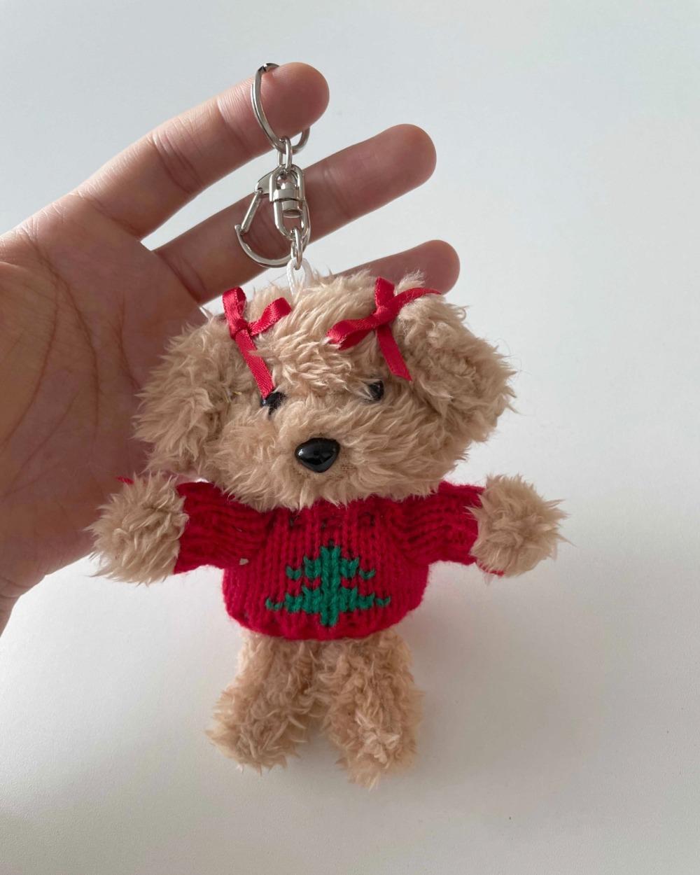 크리스마스 강아지 키링