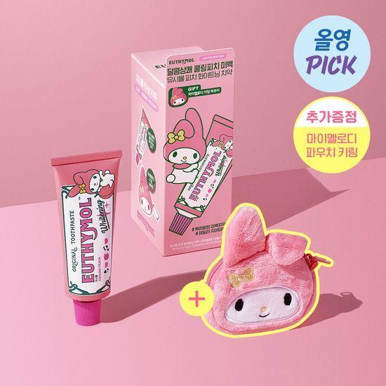 [5월 올영픽]유시몰 화이트닝 미백치약 106g (단품/ 마이멜로디 피치 기획)