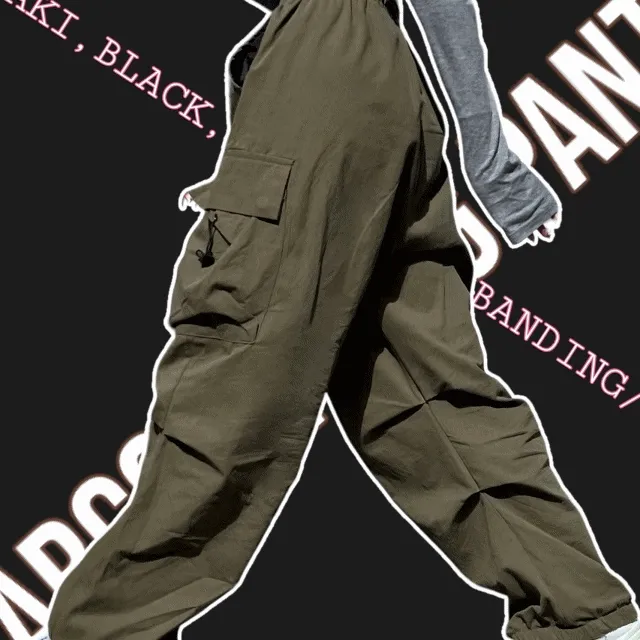 [sale~8/31] y2k,사이즈O,남녀공용 string cargo pants / 3color