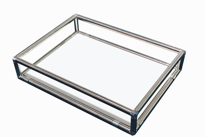 [리퍼] C-1 (당일제작, 강화유리) 모듈가구 철제 선반 트레이 쟁반 미드센추리