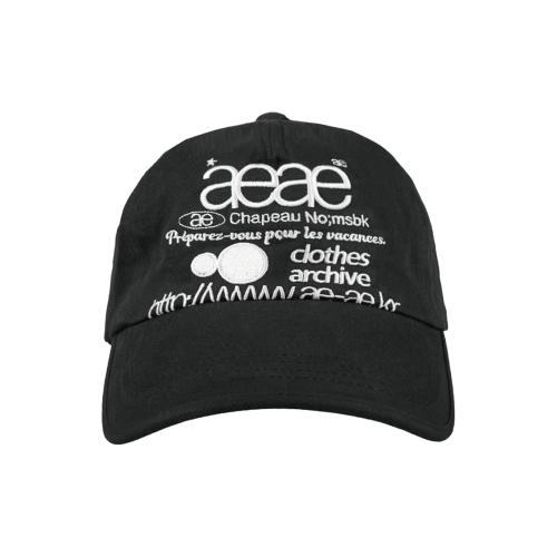 에이이에이이(AEAE)  WEB LOGO 5PANNEL CAP [BLACK] - 사이즈 & 후기 | 무신사