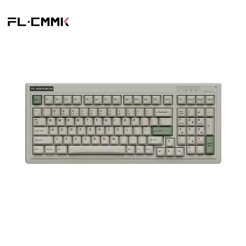 FL·ESPORTS OG98 레트로 키보드 99키 염료 승화 키캡 RGB 무선 Bluetooth Type-C PC 태블릿용 충전식 키보드