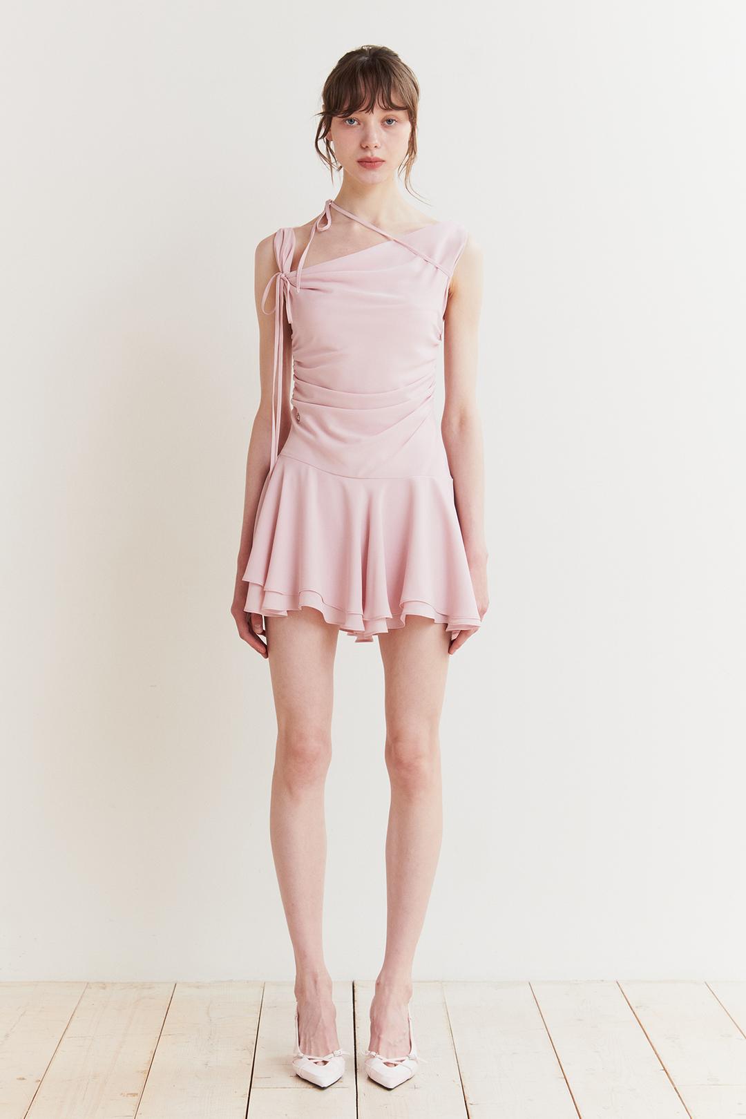 [7/23~] LILY FRILL DRESS pink