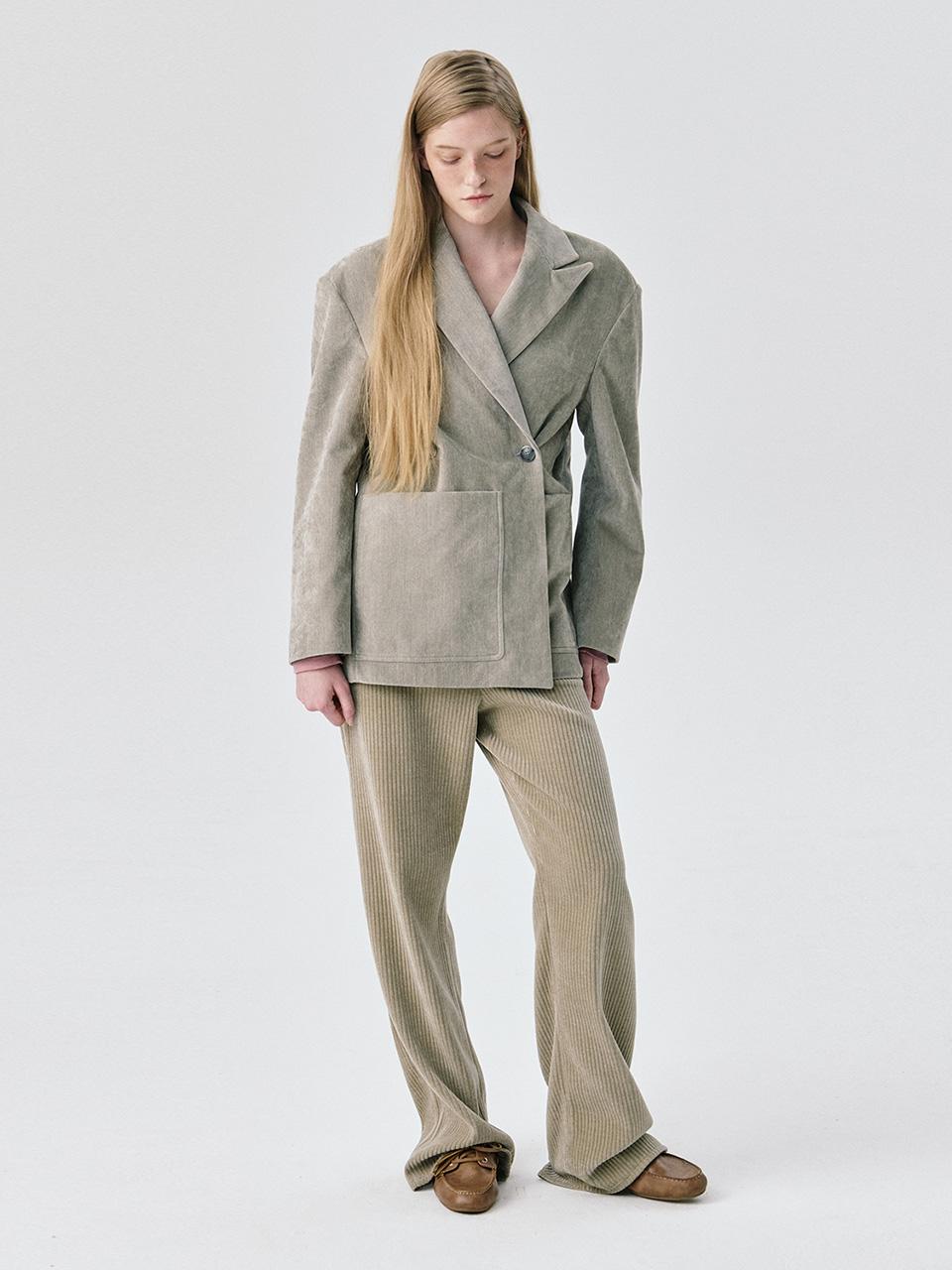 [10/20 순차배송]Back Brushed 2-way Jacket_Grey