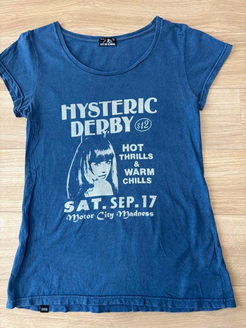 HYSTERIC GLAMOUR ネイビーブルー Tシャツ