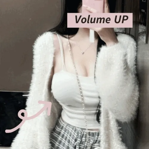 주인장뽕뽑템🩷가슴골 짱잘모아줌/ 오브 캡나시 / 브라캡나시 볼륨캡나시 크롭탑 패드나시 캡내장 크롭나시 크롭이너나시 크롭 끈나시 민소매 봄 상의 봄옷 이너 기본템 베이직