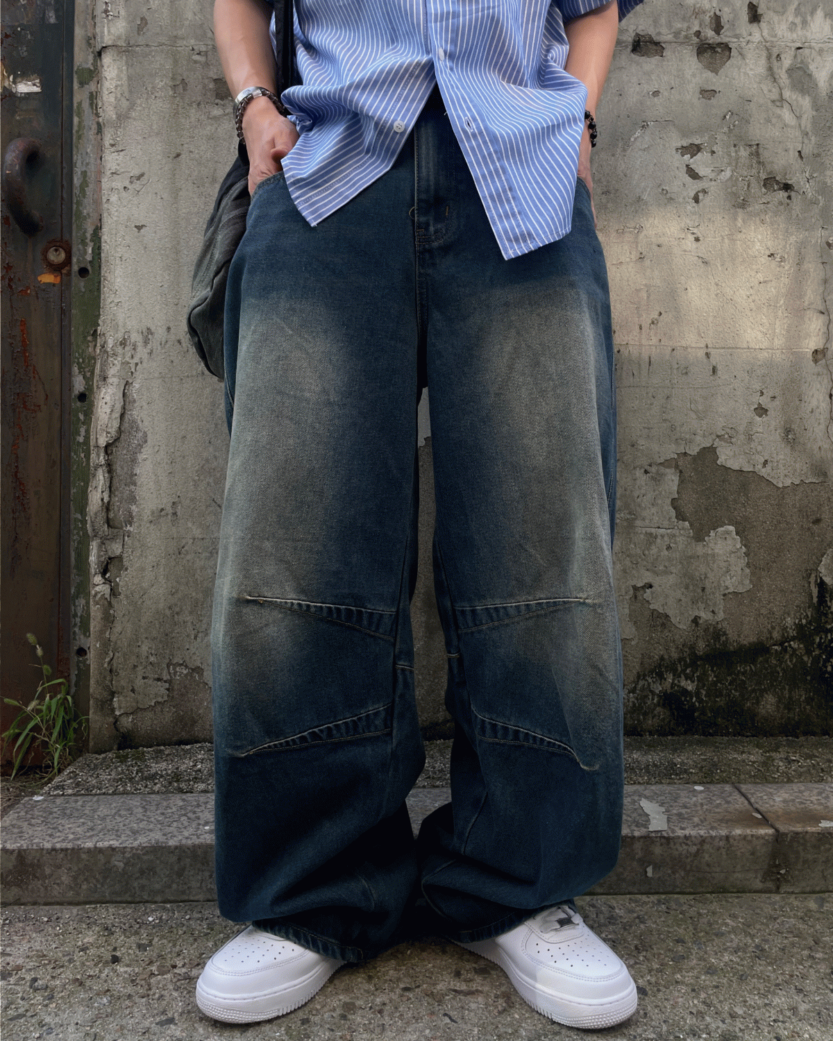 (PM강추) 빈티지워싱 커브드팬츠 3color