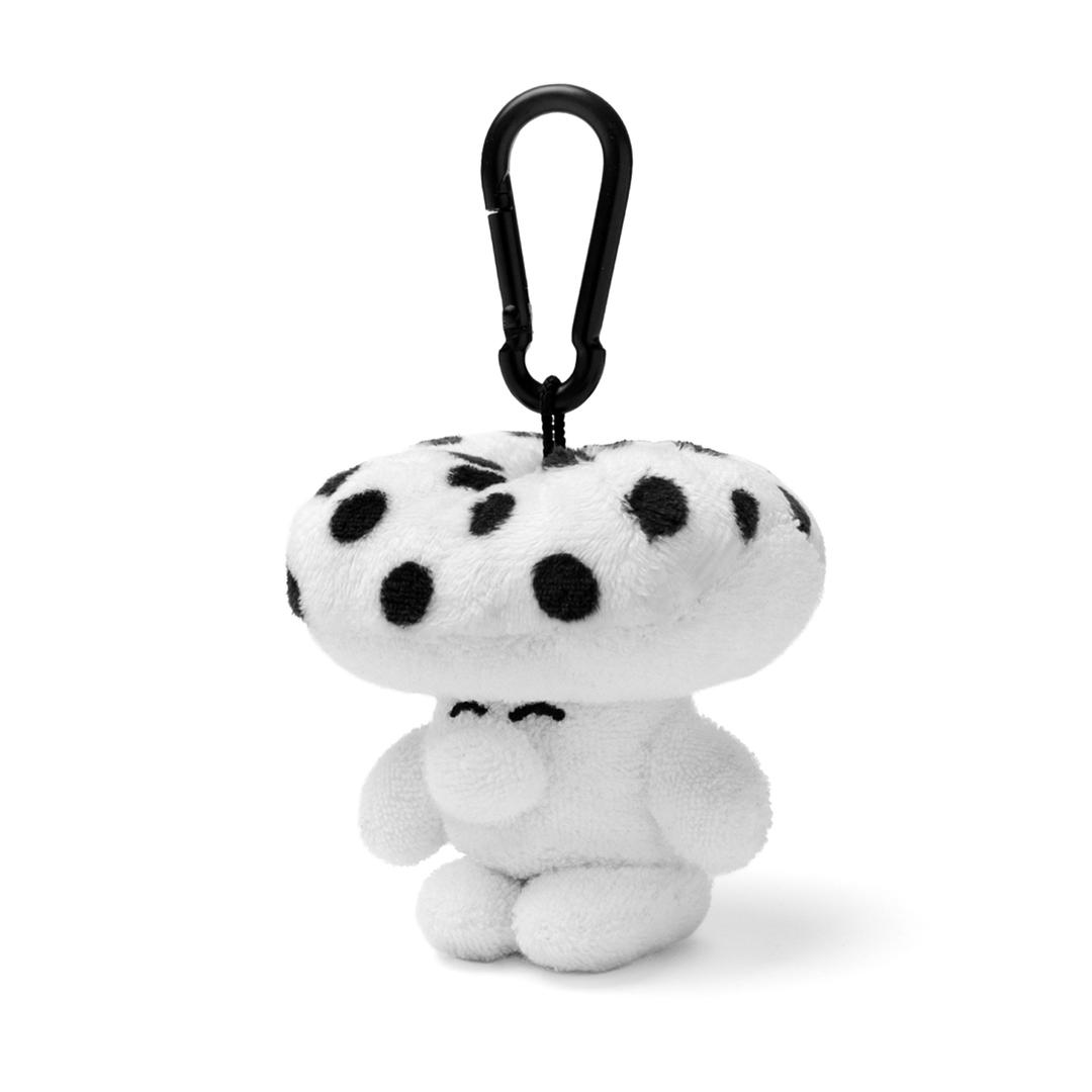 Happy mush keyring - White dot