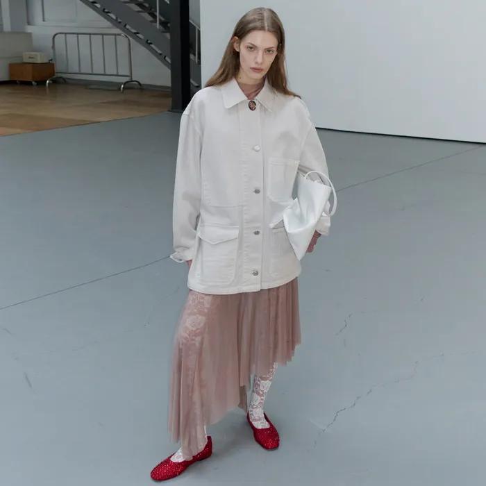 VINTAGE DYED WORK JACKET_LIGHT GREY