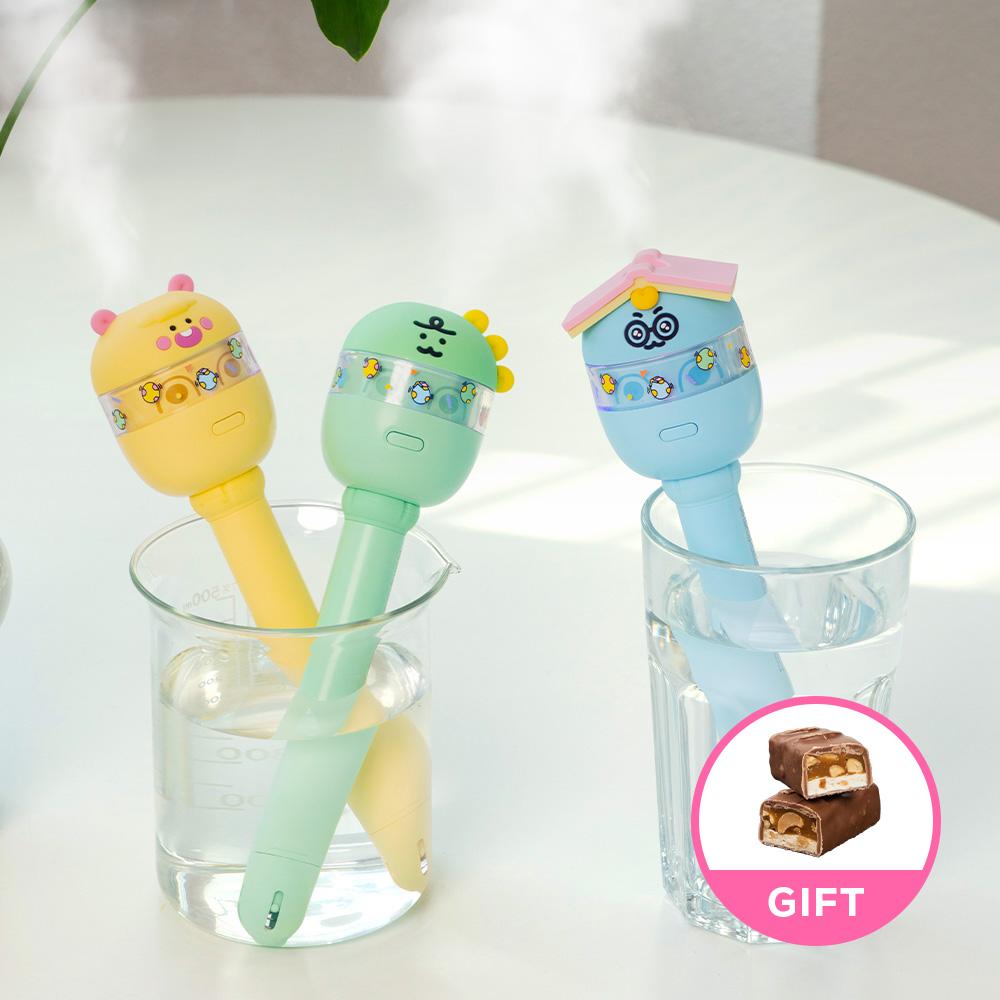 쬬르디 아쿠아보틀 스틱형 무선 가습기 휴대용 탁상용 무드등 저소음 미니 가습기 죠르디 가습기