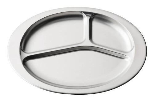 takakuwa 스틸 타원 런치 플레이트