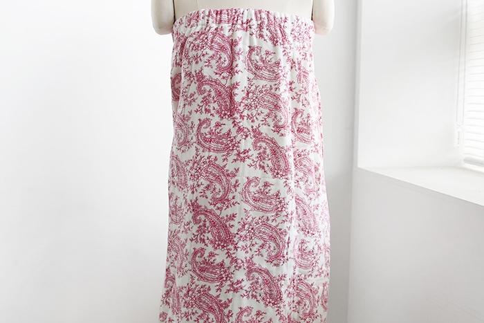 순면 랩가운 골프 샤워 가운