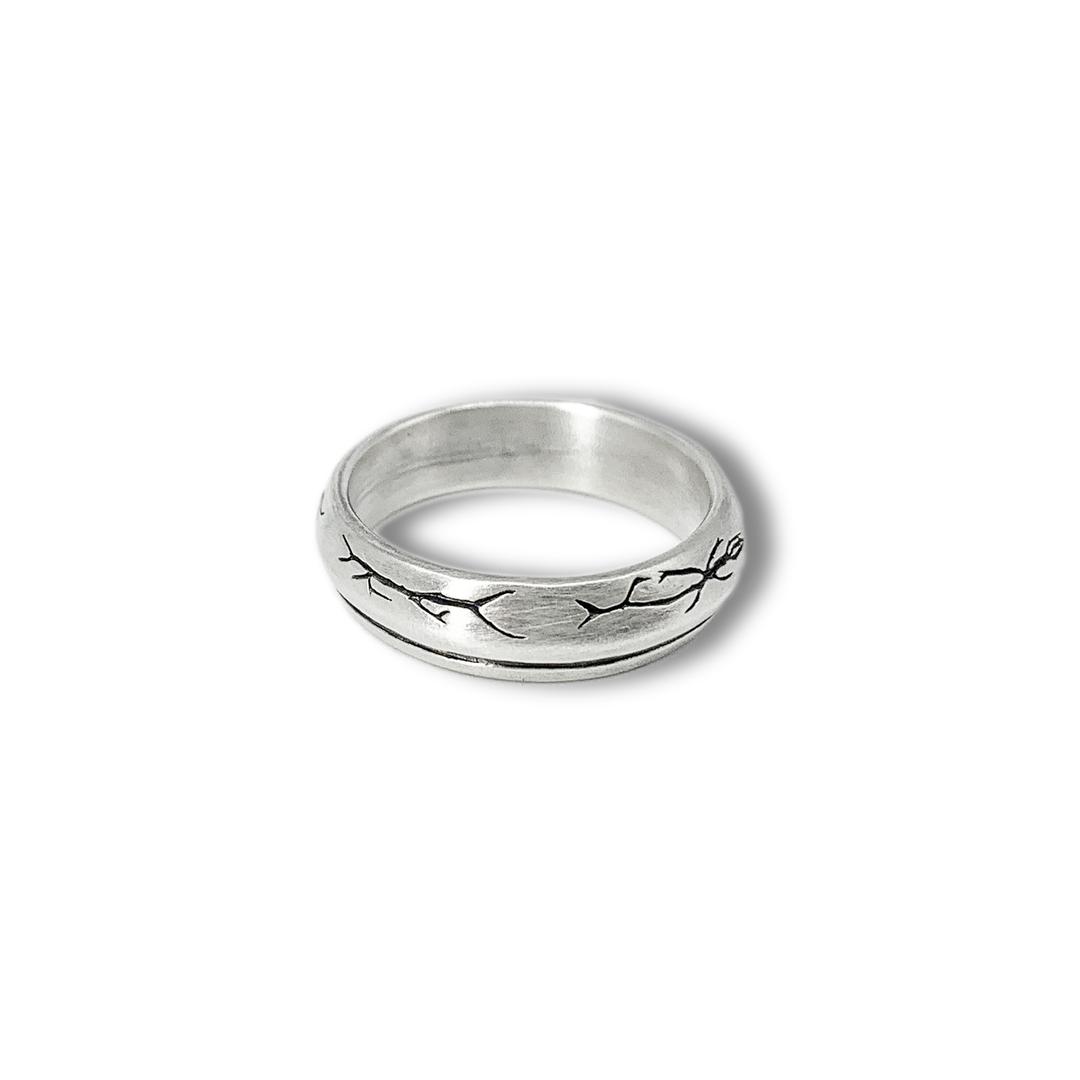 wood line ring
