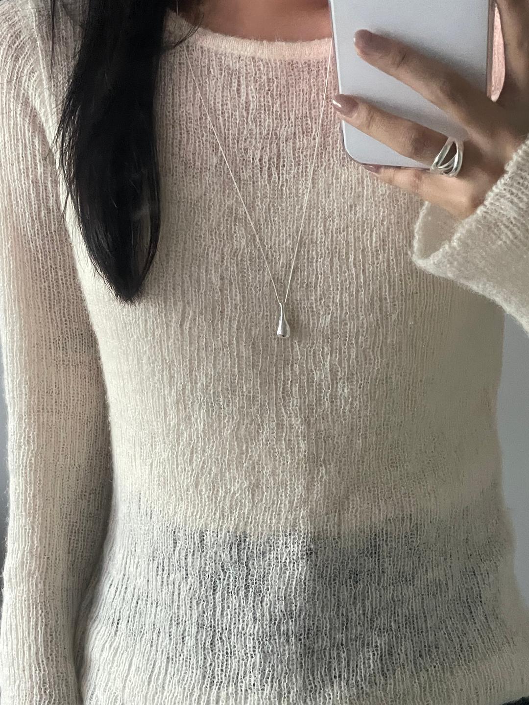 (silver925) Gourd long necklace