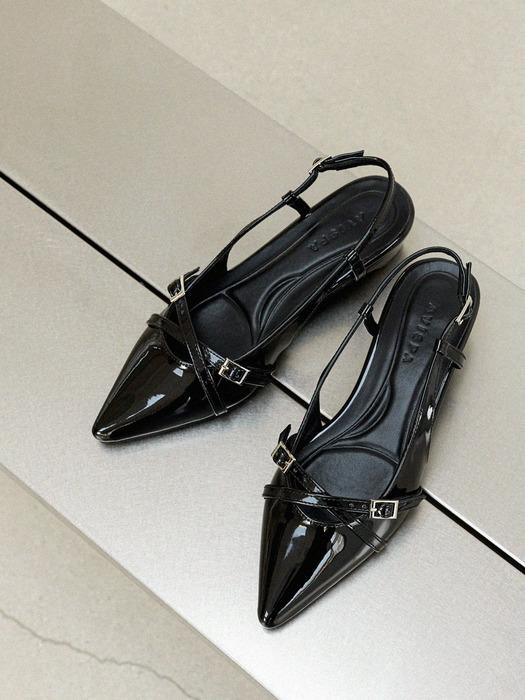 [단독]Esca 에스카 에나멜 스틸레토 투버클 펌프스 힐_H416_3colors_3.5cm