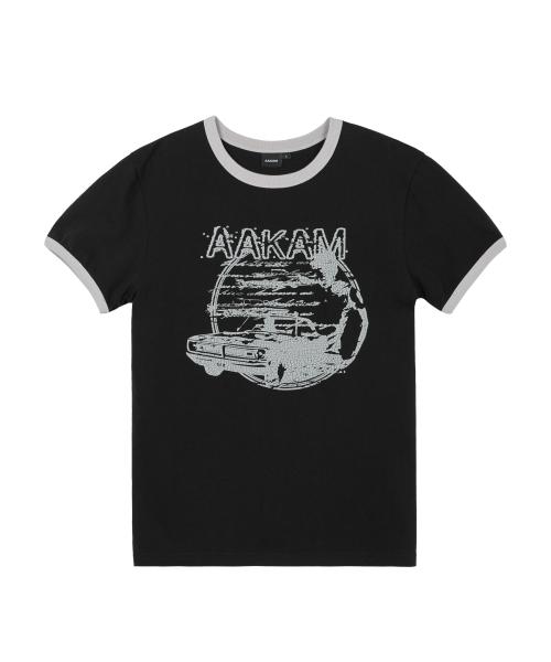 Cracked Car Ringer Top (Black)