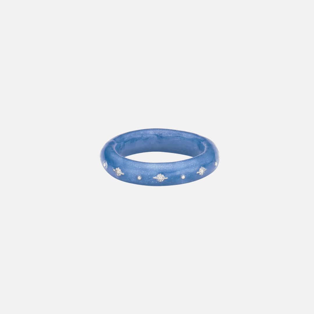 dazzling sky ring-blue