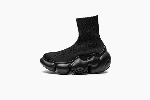 MOOPIE LACE - BLACK / BLACK SOLID / 22