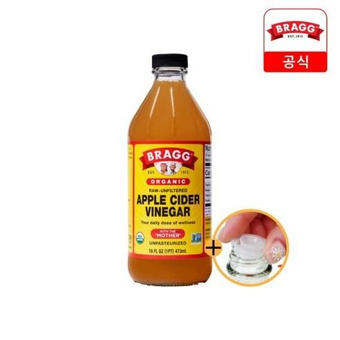 공식]브래그 유기농 애사비 사과식초 473ml 1병, 473ml, 1개 - 음용식초 | 쿠팡