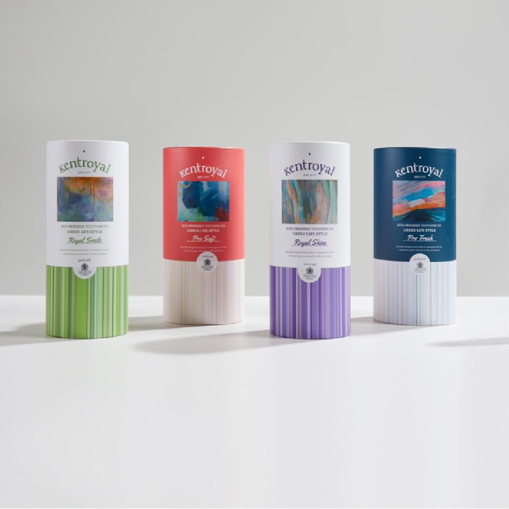 [켄트로얄] 친환경 칫솔대 초극세모 칫솔 샤인 10개입