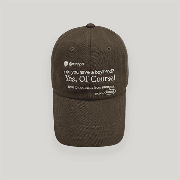 Brown Yes Of Course Cap