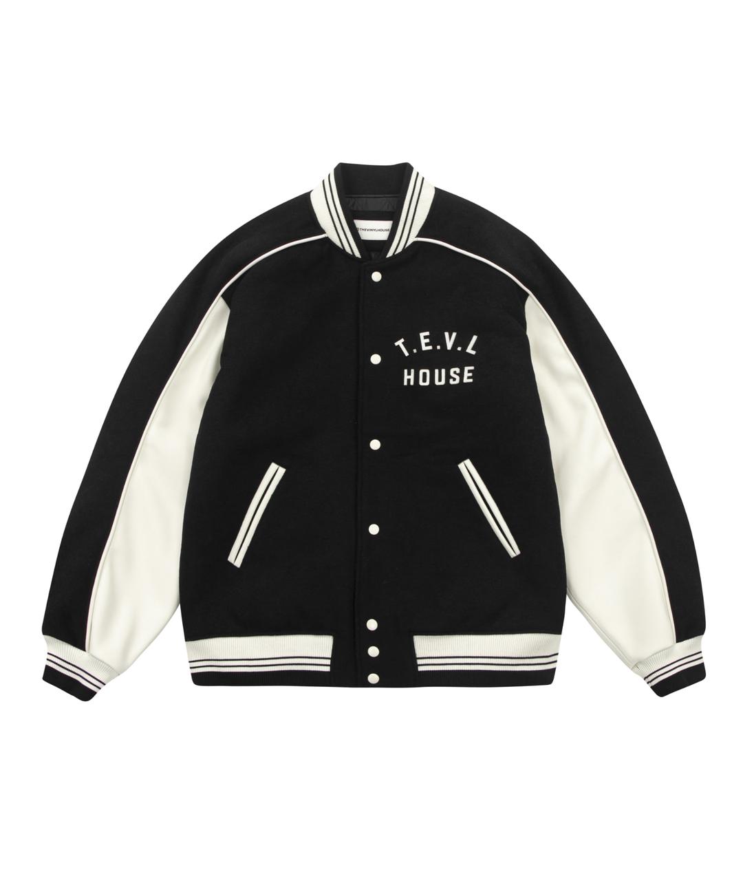 WOOL VARSITY JACKET BLACK (VH2DWUB901A)