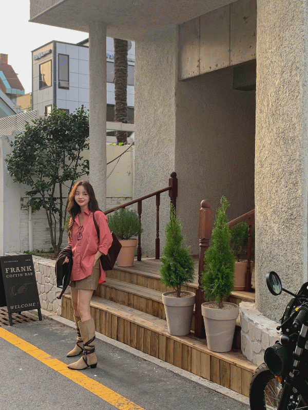 브릭 남방 (6color)