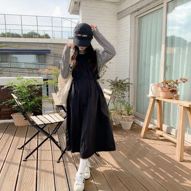 [earlybird]  betsy - 나일론투웨이멜빵원피스ops /원피스/멜빵원피스/투웨이원피스/나일론원피스/가을신상/가을원피스