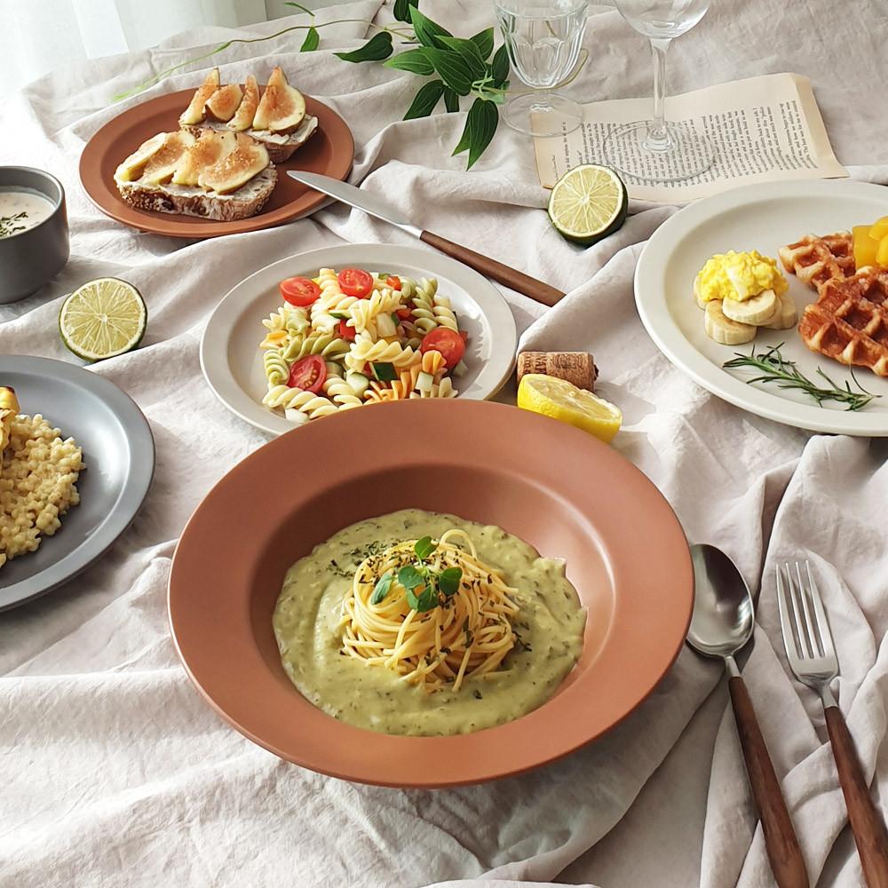 뮤트 파스타볼 플레이팅접시 4color