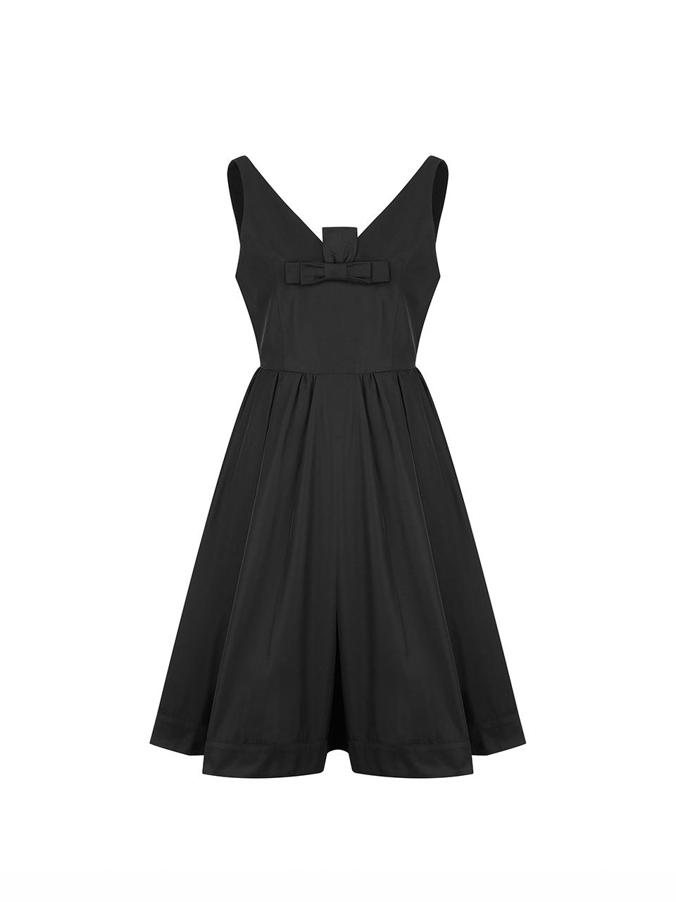 Audrey V Neckline Midi Dress