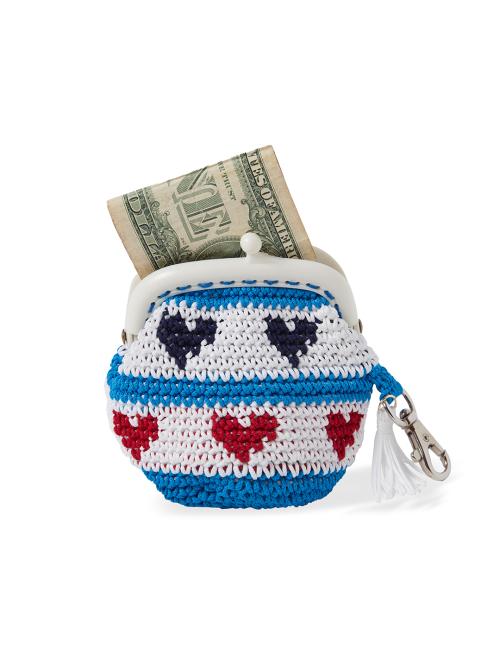 Love Y-all Crochet Pouch (WHITE)