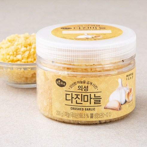 맑은물에 의성 다진마늘, 200g, 1개 - 다진마늘 | 쿠팡