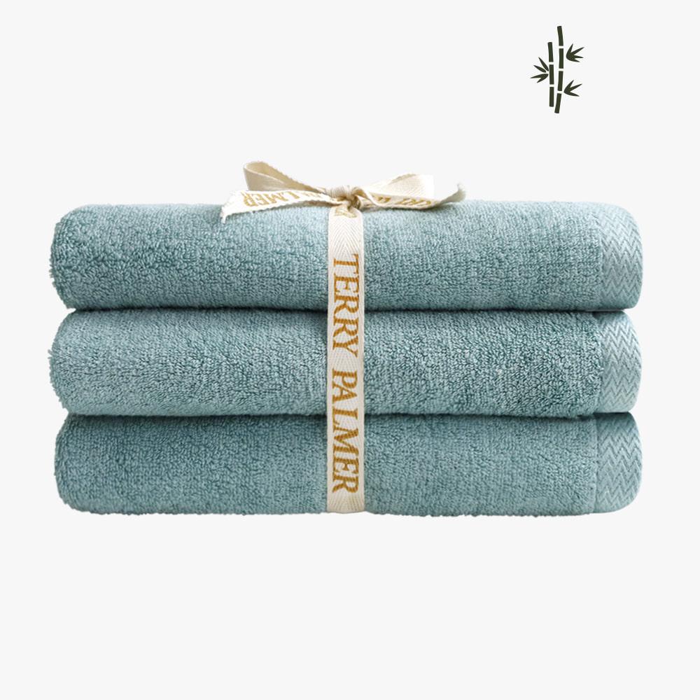 230g 대나무 천연 뱀부타올 3장_에메랄드