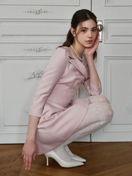 Off-shoulder Jacket Mini One-piece (2 Color)