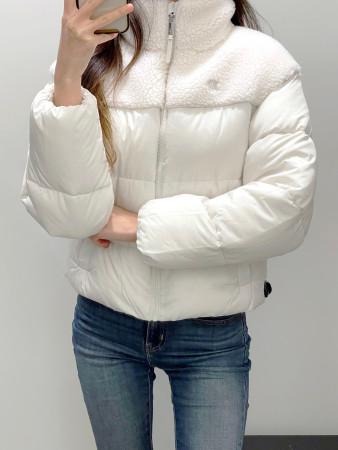 이런 상품 어때요? 캘빈클라인 진 여성 하이넥 하프 쉐르파 소로나 푸퍼 패딩 점퍼