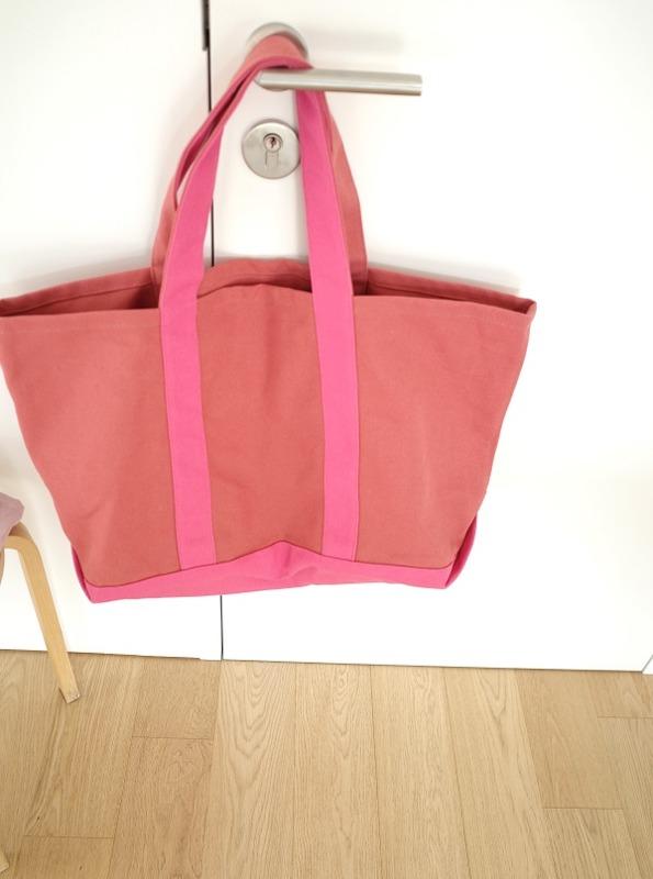 S.K. MANOR HILL 'TOTE BAG\' DUCK CANVAS - PINK