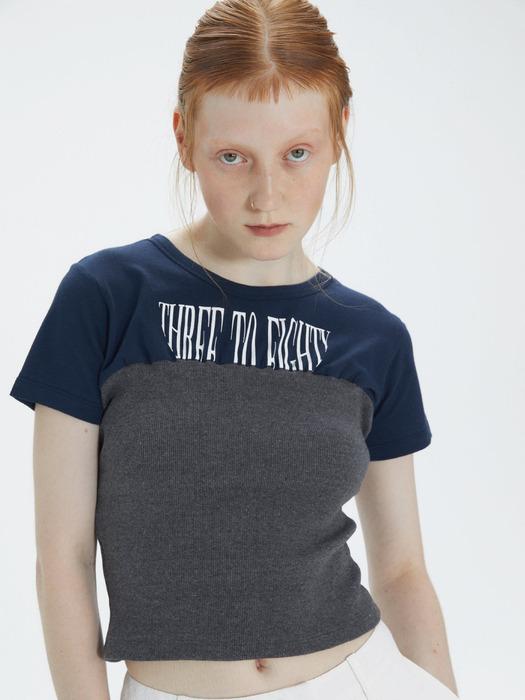 Layered Tube Top T-shirt (4 COLORS)