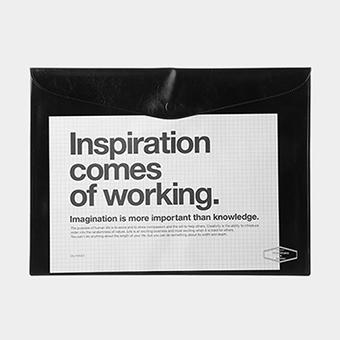 DELFONICS Vinyl brif case A4_Black