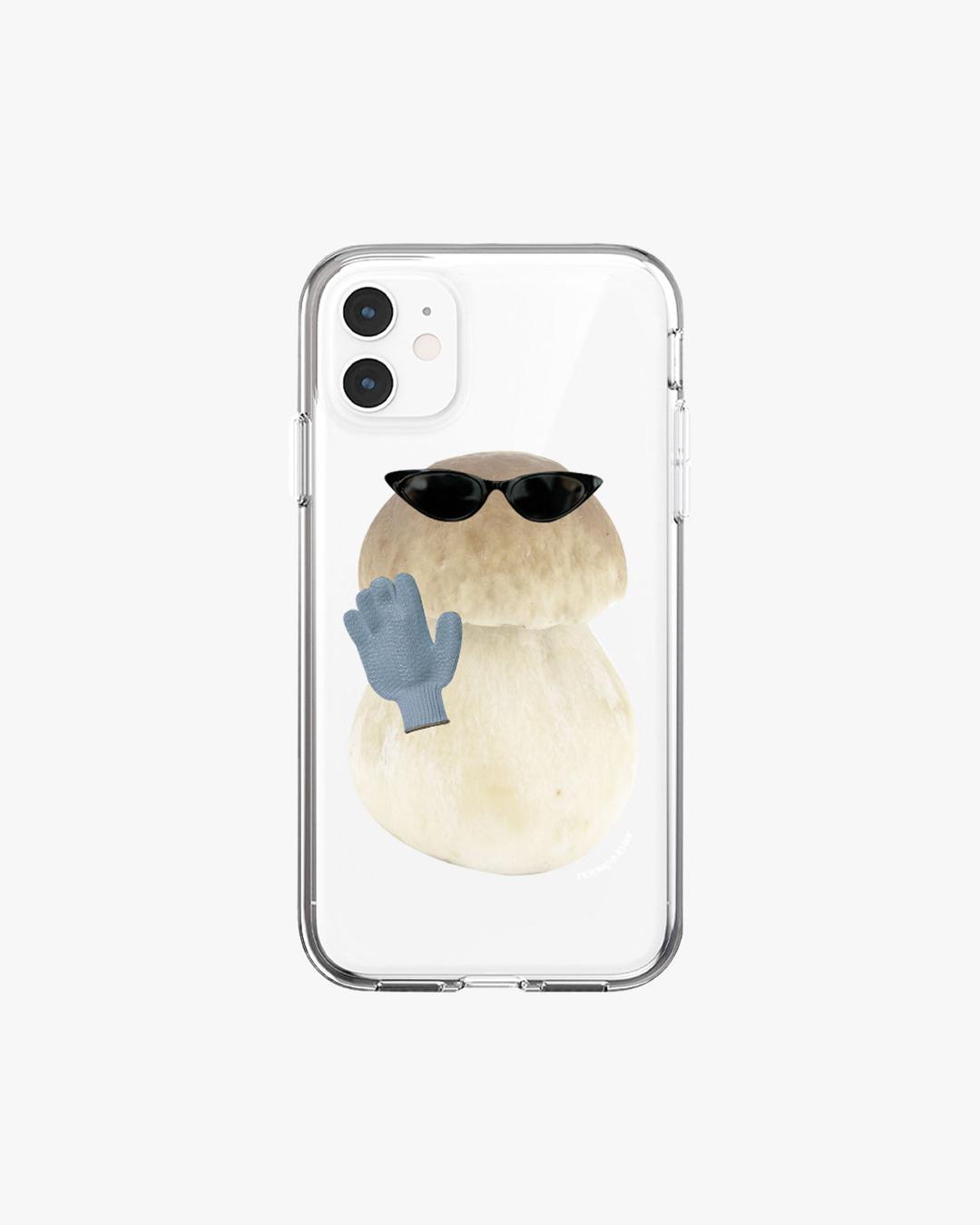 Hi mushroom clear jelly case
