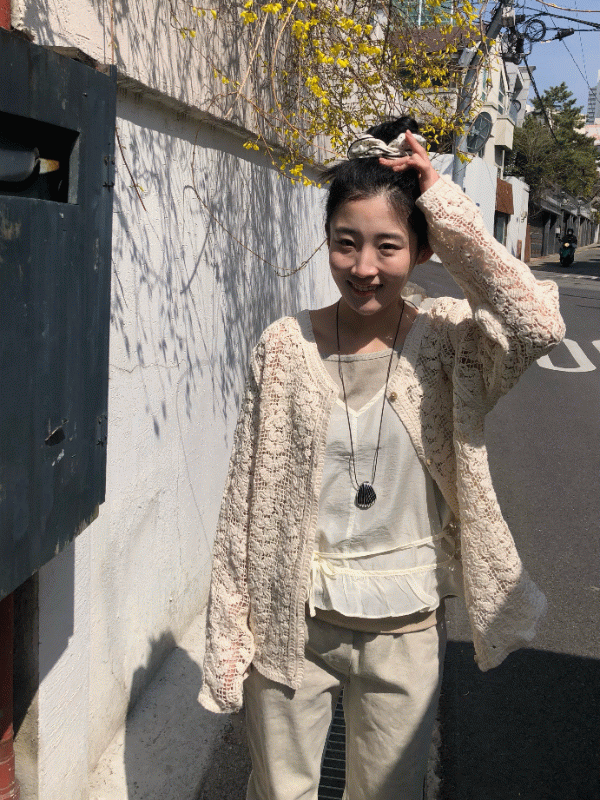 앤틱 니트 가디건