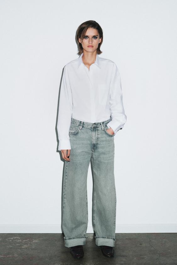 ZW COLLECTION MID-WAIST BAGGY JEANS