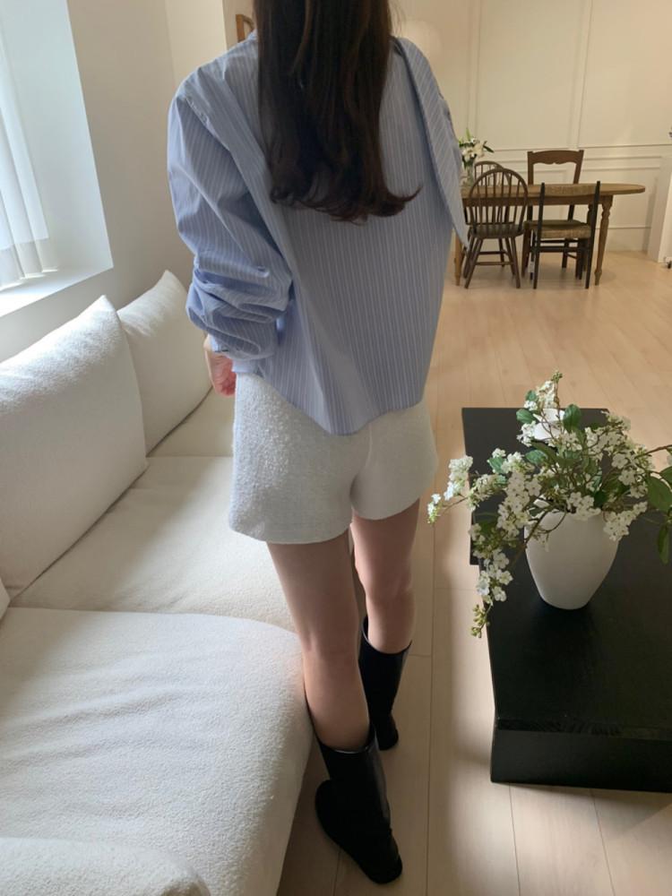 플럼 트위드 숏 팬츠 데일리 쇼츠 반바지 (3color) : 르라니 Le lani