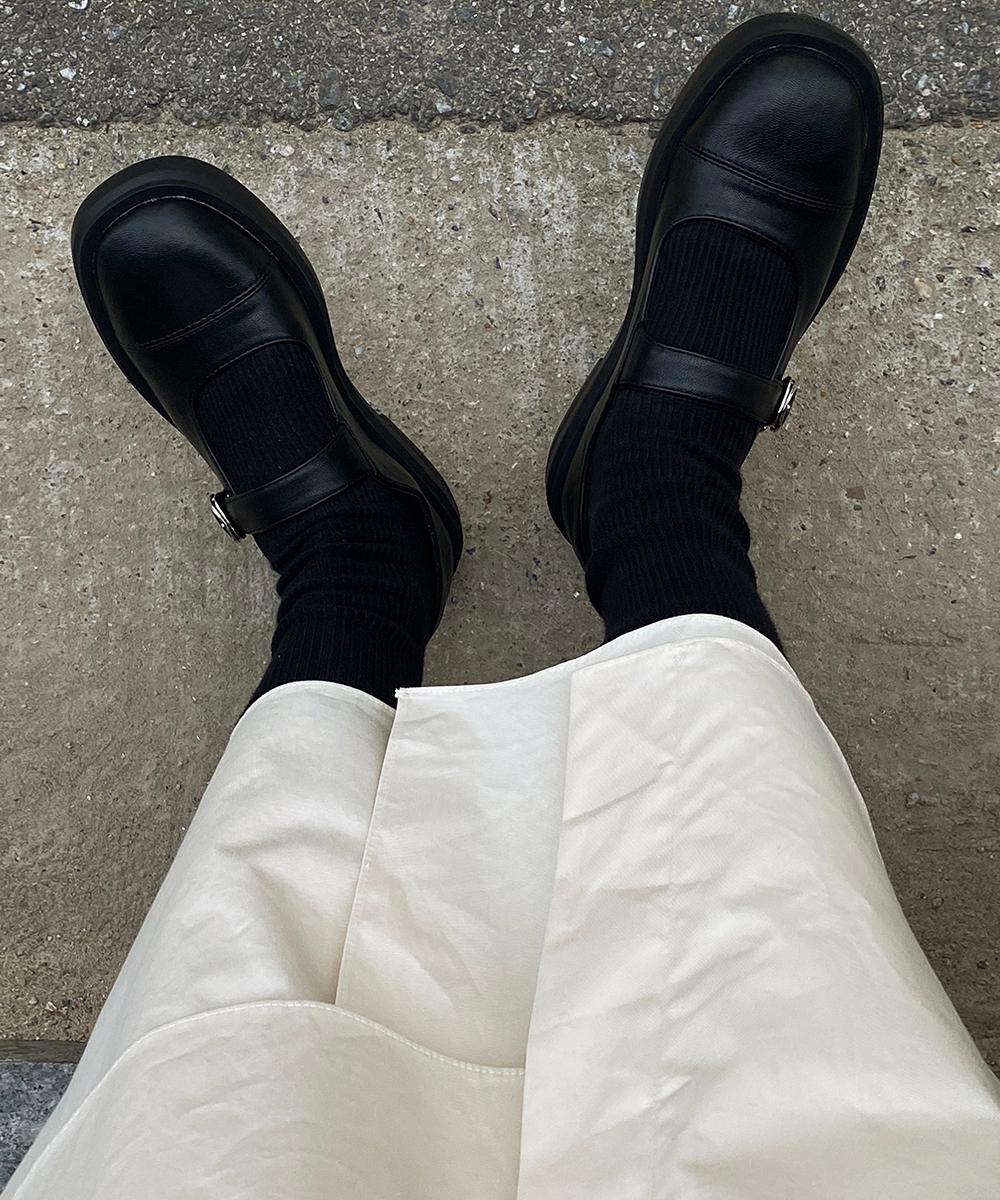 더이지 플랫폼 메리제인 슈즈 (2colors)